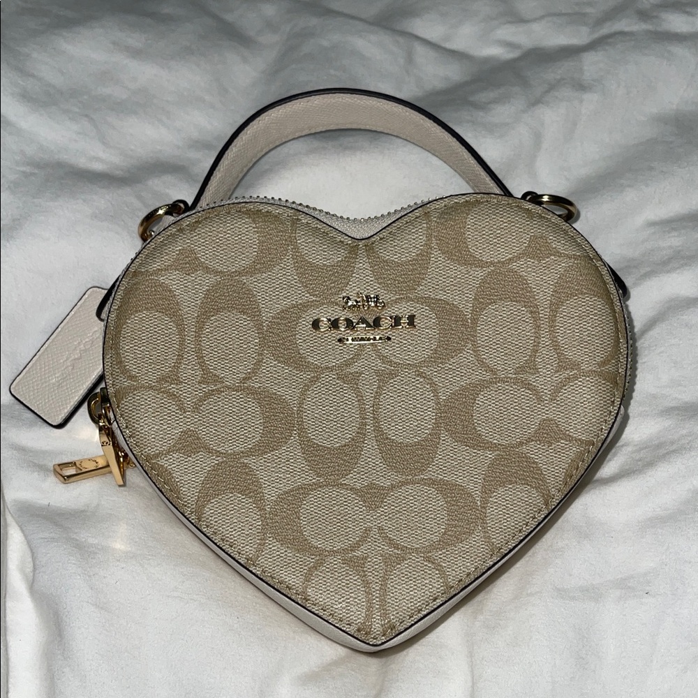 Coach Signature Heart Crossbody